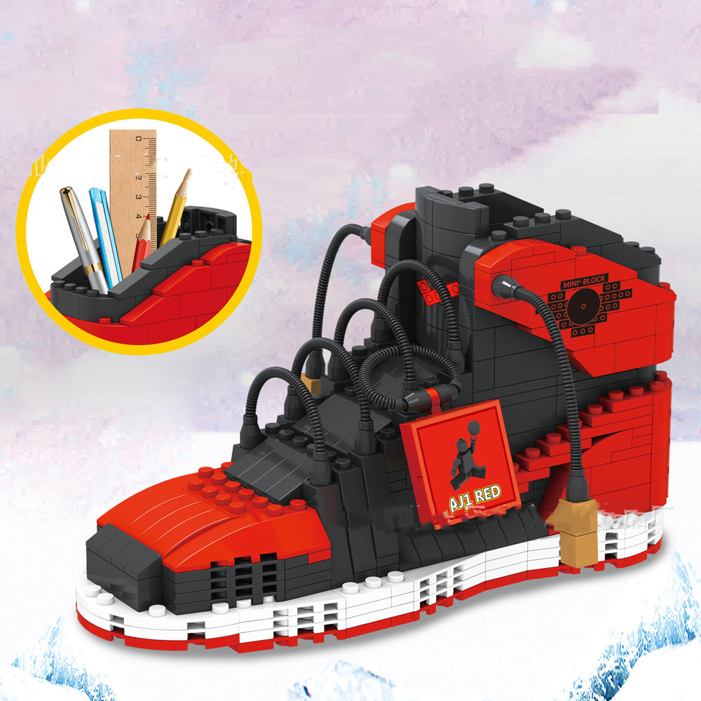 스포츠 농구 신발 빌딩 블록 운동화 모델 펜 컨테이너  - Sneaker Care Box 리뷰 및 가격