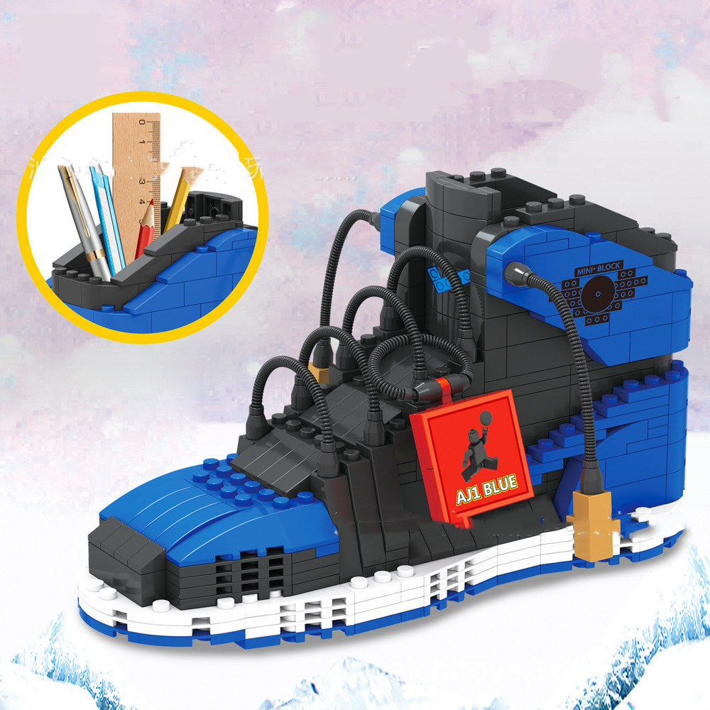 스포츠 농구 신발 빌딩 블록 운동화 모델 펜 컨테이너  - Sneaker Care Box 리뷰 및 가격